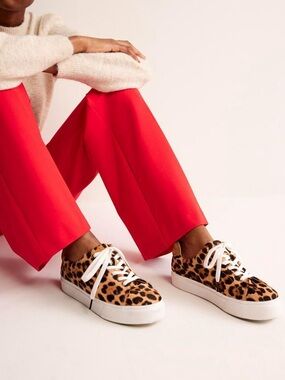 Boden Flatform Leopard Trainers- NWOT Sz 39